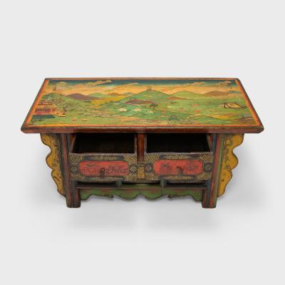 Tibetan Mountain Landscape Coffer