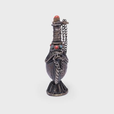 Tibetan Silver Snuff Bottle