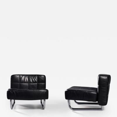 Tito Agnoli Tito Agnoli pair of lounge chairs for Arflex Italy 1968 ca 