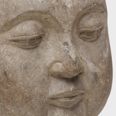 Tranquil Stone Bodhisattva Head