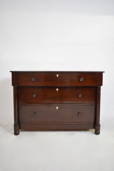 Transformation mahogany chest of drawers desk 19th c 