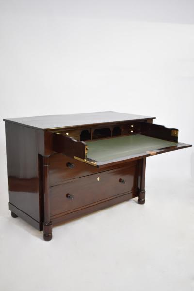 Transformation mahogany chest of drawers desk 19th c 