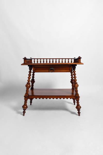 Turned wood english console 1910s 