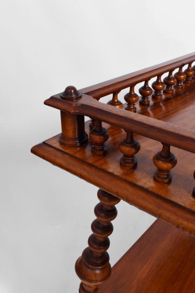 Turned wood english console 1910s 