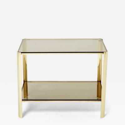 Two tier Bronze side table by J T Lepelletier for Broncz 1960s