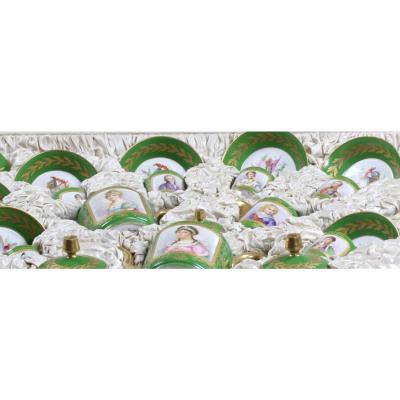 Unique Ceremonial Table Service With Portraits Of Emperor Napoleon I