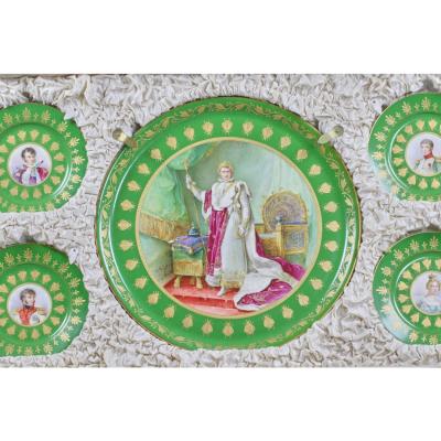 Unique Ceremonial Table Service With Portraits Of Emperor Napoleon I