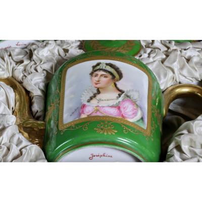 Unique Ceremonial Table Service With Portraits Of Emperor Napoleon I