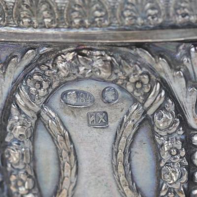 Vase With Crystal Insert Ivan Khlebnikov Moscow 1908 1917