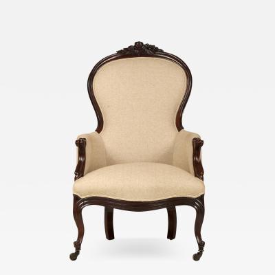 Victorian Rosewood armchair England 1860 s 