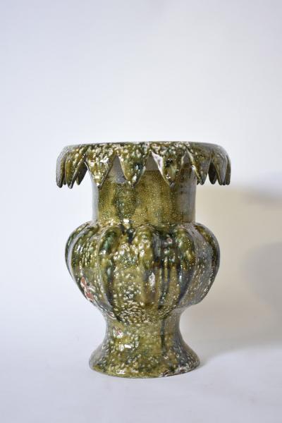 Villandry 45cm green honey ceramic vase Barracuda edition 