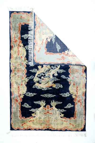 Vintage Chinese Silk Rug 5 x 1 x 70 