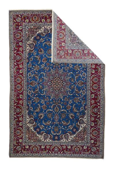 Vintage Isfahan Rug 5 1 x 7 10 