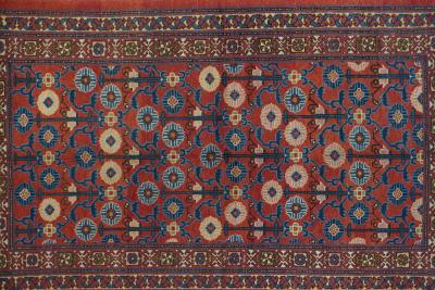 Vintage Khotan Samarghand Rug 4 4 x 7 4 