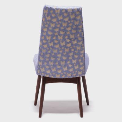 Vintage Pearsall Chair with Laser Cut Butterflies on Hide
