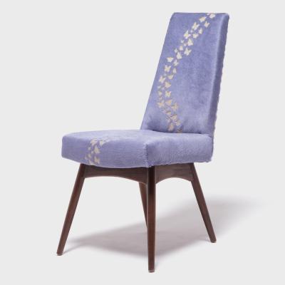 Vintage Pearsall Chair with Laser Cut Butterflies on Hide