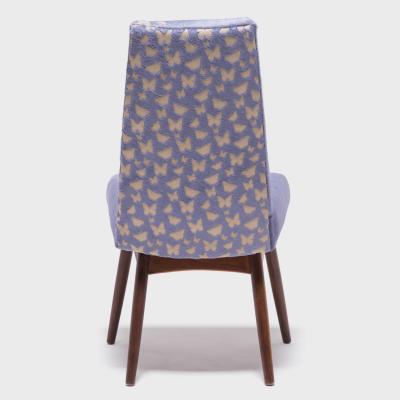 Vintage Pearsall Chair with Laser Cut Butterflies on Hide