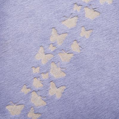 Vintage Pearsall Chair with Laser Cut Butterflies on Hide