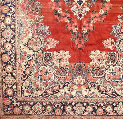 Vintage Persian Mahal Rug 1010 x 177 