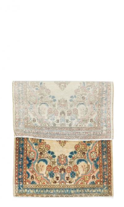 Vintage Persian Sarouk Rug 21 x 40 