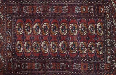 Vintage Turkmen Rug 38 x 59