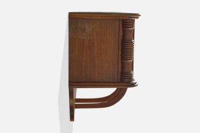 Vittorio Valabrega Attribution Wall Mounted Cabinet in Oak Italy 1930s