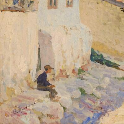 Vladimir Konstantinovich Yanovsky 1876 1966 Crimean Landscape Russia