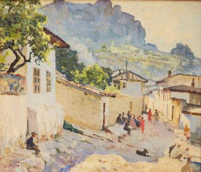 Vladimir Konstantinovich Yanovsky 1876 1966 Crimean Landscape Russia
