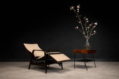 Walter Gerdau Reclining Sun Chaise Lounge by Walter Gerdau Hardwood 1940s Lot 82A