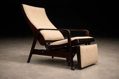 Walter Gerdau Reclining Sun Chaise Lounge by Walter Gerdau Hardwood 1940s Lot 82A