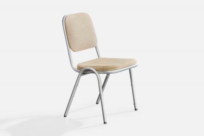 Warren McArthur Dining Room Chairs with Aluminum and Fabric 1955