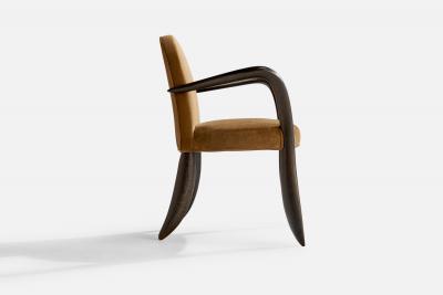 Wendell Castle Armhair with Mahogany and Velvet USA 1997