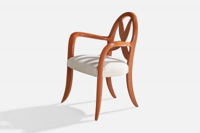 Wendell Castle Springborn Armchair with Cherry Poplar and Fabric USA 1993
