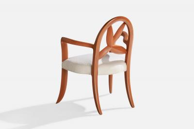 Wendell Castle Springborn Armchair with Cherry Poplar and Fabric USA 1993