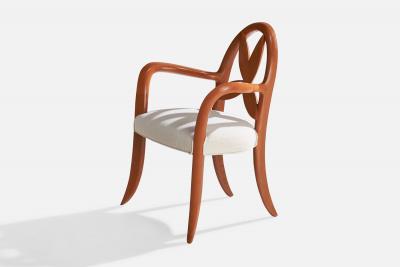 Wendell Castle Springborn Armchair with Cherry Poplar and Fabric USA 1993