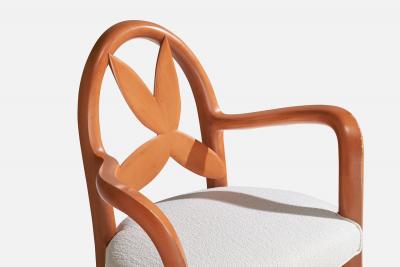 Wendell Castle Springborn Armchair with Cherry Poplar and Fabric USA 1993