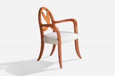 Wendell Castle Springborn Armchair with Cherry Poplar and Fabric USA 1993