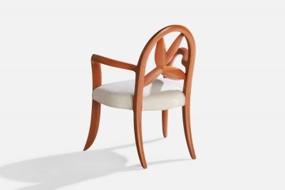 Wendell Castle Springborn Armchair with Cherry Poplar and Fabric USA 1993