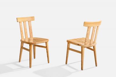 Werner West Dining Room Chairs in Pine Finland 1950s