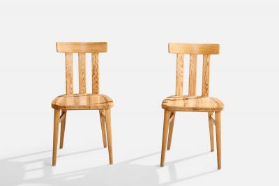 Werner West Dining Room Chairs in Pine Finland 1950s
