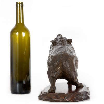 Wild Boar by Akasofu Gyokko Japanese Meiji period