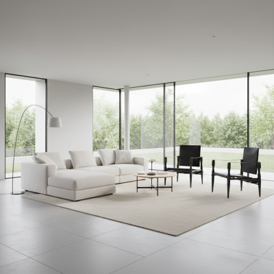 Wilhelm Kienzle Pair of Ebonized Black Leather Safari Chairs Wilhelm Kienzle