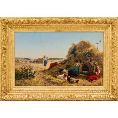 Working Noon Pavel Aleksandrovich Bryullov 1840 1914 Russia 1890