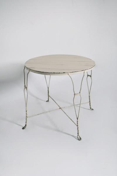 Wrought iron dining table 1920s 