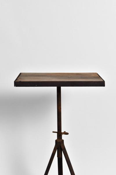 Wrought iron sculptors table 1950s 