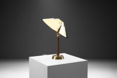  AB E Hansson Co AB E Hansson Co Brass Table Lamp with Adjustable Shade Sweden 1950s - 2930039