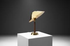  AB E Hansson Co AB E Hansson Co Brass Table Lamp with Adjustable Shade Sweden 1950s - 2930047