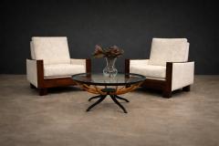  Celina Decora es Armchairs in Rosewood Upholstered in Fabric by Celina 1960s Lot 455A - 4624649