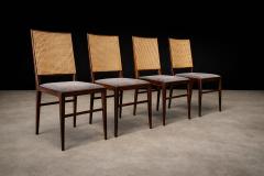  Celina Decora es Set of Four Rosewood Cane Dining Chairs by Celina 1960s Lot 564B - 4624571