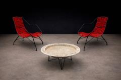  Forma Brazil Brazilian Modern Red Synthetic Rope and Iron Armchair Forma 1950s Lot 181 - 4624666